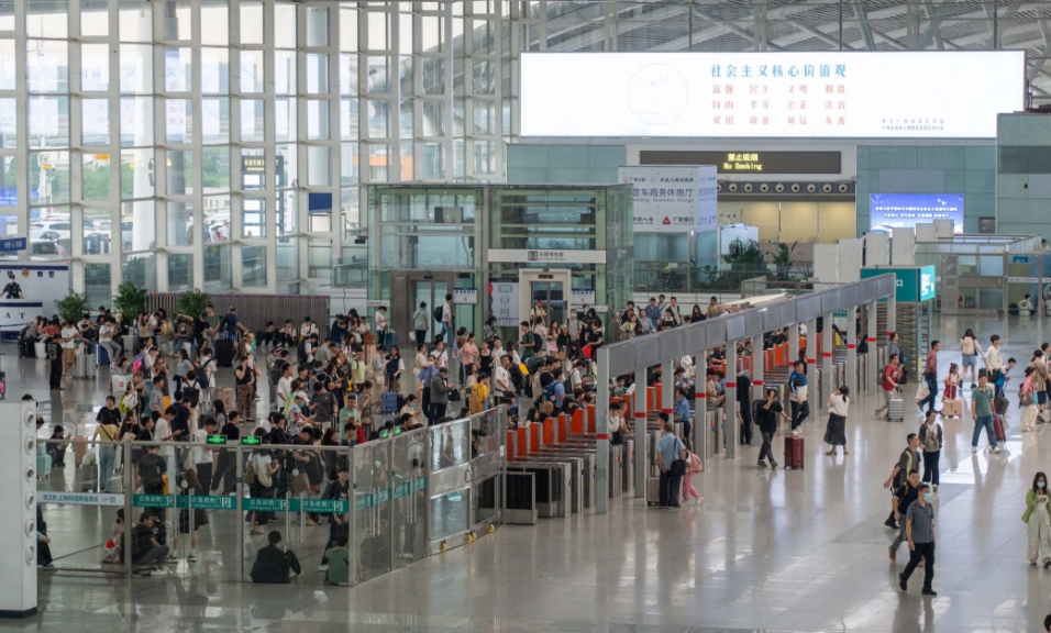 廣鐵今日預計發送旅客222.1萬人次