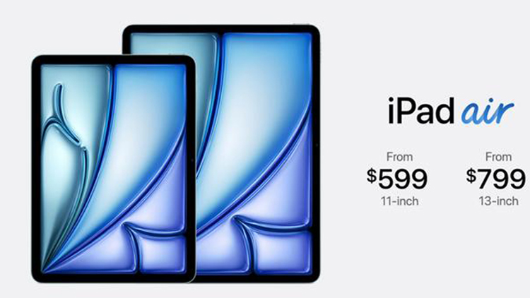 蘋果春季發布會：推出新款iPad Air並發布M4晶片